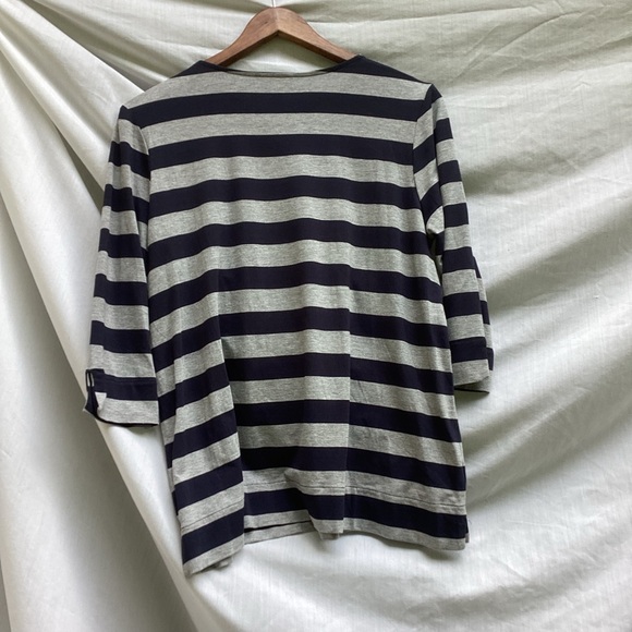 J. Jill Wearever collection Black and Gray Long Sleeve Tee, size small - Picture 6 of 7